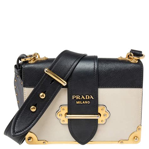 prada black and white cahier|Prada Cahier Bag .